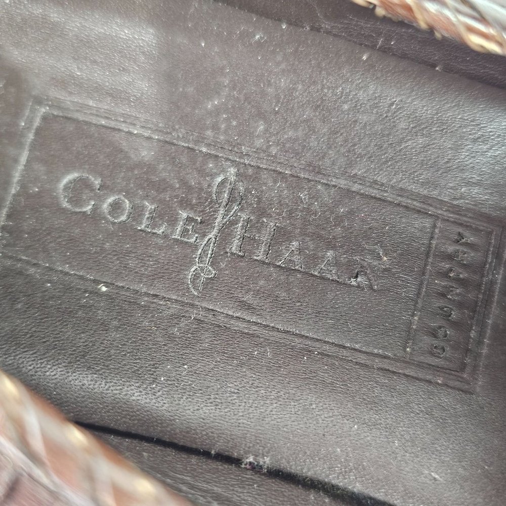 Cole Haan Women's Country Adrien F9425 Brown Leather Slip On Loafers Sz 5.5B - Picture 8 of 9